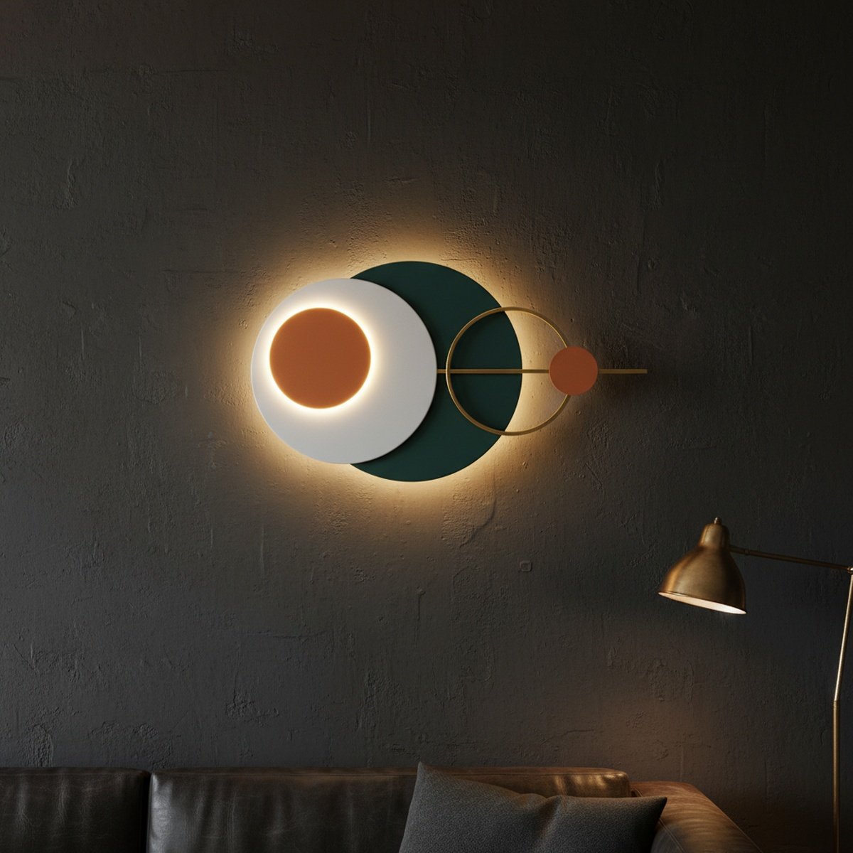 abstract-circles-led-metal-art-ah-8223117213896-1 Abstract Circles LED Metal Wall Art - Image 1