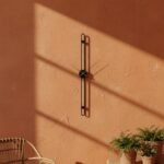 Black Bar Metal Wall Clock - Image 3