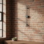 Black Bar Metal Wall Clock - Image 2