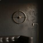 Black Cross Metal Wall Clock - Image 2