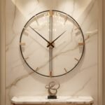Black Frame Wooden Wall Clock