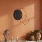 Black Golden Circle Wall Clock - Image 2