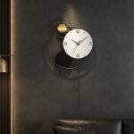 Black Golden Circle Wall Clock - Image 2