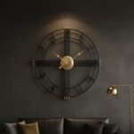 Black Golden Roman Wall Clock