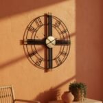 Black Golden Roman Wall Clock - Image 2