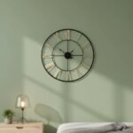 Black Golden Roman Wall Clock - Image 2