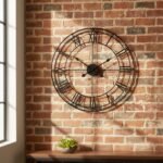 Black Roman Numeral Wall Clock - Image 2