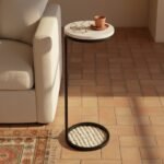 Black Round Marble C-Table