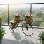 Black Scrollwork Cycle Plant Stand - Image 3