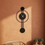 Black Stacked Circle Wall Clock