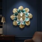 Blue Decorative Wall Clock