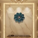 Blue Flower Metal Wall Art - Image 3