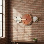 Copper Gold Metal Wall Art - Image 2
