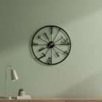 Deer Antler Metal Wall Clock