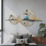 Deer Ginkgo Metal Wall Art