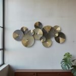 Gold Gray Metal Wall Art - Image 3