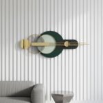 Gold Green Metal Wall Art