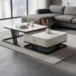 Marble Nesting Tables with Storage | Set of 2 - Image 2