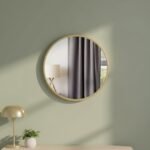 Gold Octagon Metal Wall Mirror