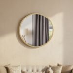 Gold Octagon Metal Wall Mirror - Image 2