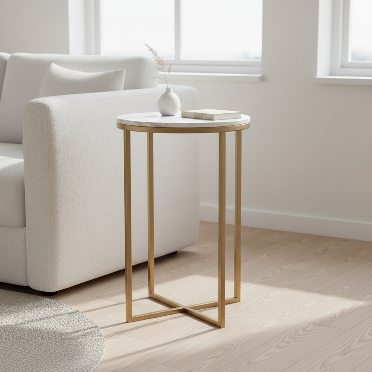 gold-round-marble-side-table-ah-8681762128185-3 Gold Round Marble Side Table - Image 1