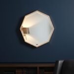 Gold Web Metal Wall Mirror - Image 3