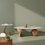 Golden Marble Centre Table Set of 2 - Image 2