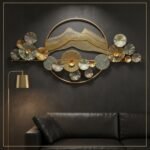 Golden Mountain Metal Wall Art