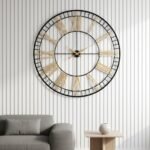 Golden Roman Wall Clock - Image 2