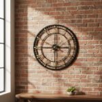 Golden Roman Wall Clock - Image 2