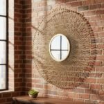 Golden String Metal Wall Mirror - Image 2