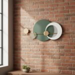 Green Gold Metal Wall Art