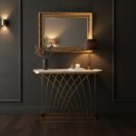 Intercrossed Marble Console Table - Image 2