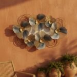 Metallic Floral Metal Wall Art - Image 3