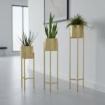 Multi-Tone Metal Planter Set of 3 - Image 3