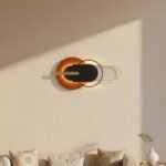 Orange Black LED Metal Wall Art - Image 2