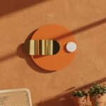 Orange Circle Metal Wall Art - Image 3