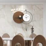Orbit Pendulum Metal Wall Clock - Image 2