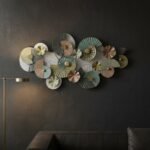 Pastel Fan Metal Wall Art - Image 2