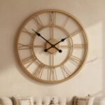 Roman Numeral Metal Wall Clock