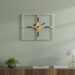 Square Metal Wall Clock