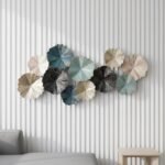 Teal Gold Metal Wall Art - Image 2