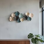 Teal Gold Metal Wall Art - Image 3