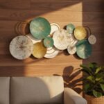 Teal Gold Metal Wall Art - Image 2