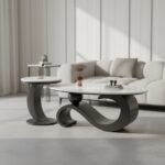 The Inox Sculptural Centre Table Set of 2 - Image 3