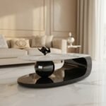White Marble Orb Coffee Table