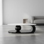 White Marble Orb Coffee Table - Image 2