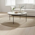 White Marble Round Coffee Table